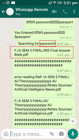 Searchforfilebyfiletext command, whatsapp cloud remote